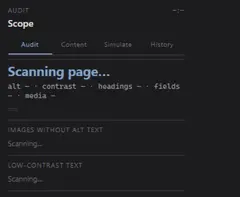Scope interface preview